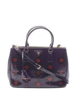 Prada Pre-Owned: Сумка-шоппер с цветочным принтом 
