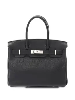 Hermès Pre-Owned: Чёрная сумка-шоппер 