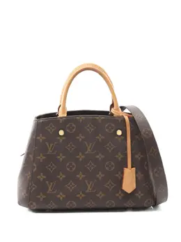 Louis Vuitton Pre-Owned: Коричневая сумка-шоппер 