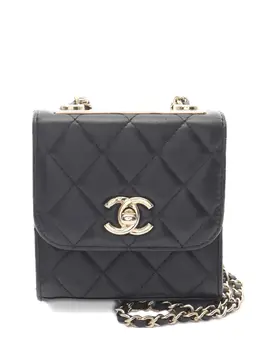 CHANEL Pre-Owned: Чёрная сумка 
