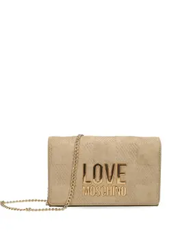Love Moschino: Бежевая сумка 