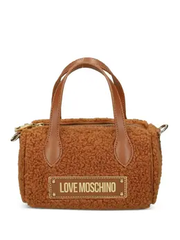 Love Moschino: Коричневая сумка-шоппер 