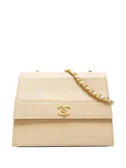 CHANEL Pre-Owned: Бежевая сумка 