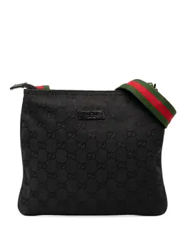 Gucci Pre-Owned: Чёрная сумка через плечо 
