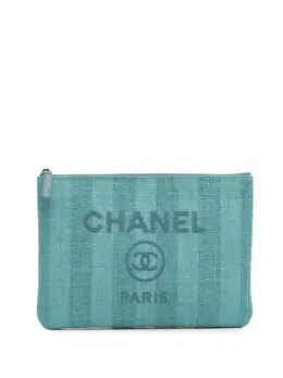 CHANEL Pre-Owned: Голубой клатч 