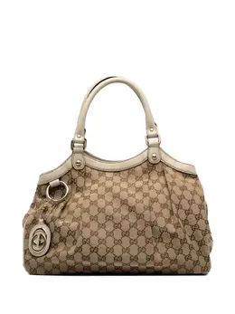 Gucci Pre-Owned: Коричневая сумка-шоппер 