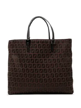Fendi Pre-Owned: Коричневая сумка-шоппер 
