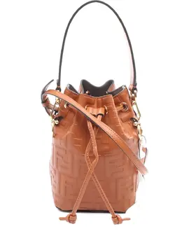 Fendi Pre-Owned: Коричневая сумка-шоппер 