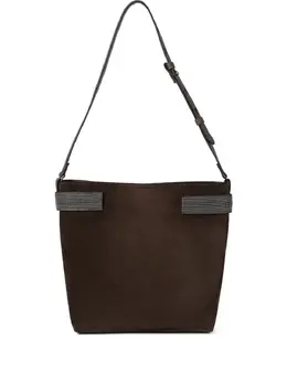 Brunello Cucinelli: Коричневая сумка  Monili