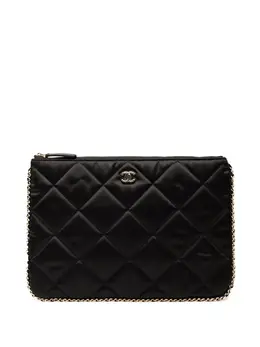 CHANEL Pre-Owned: Чёрный клатч 