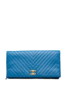CHANEL Pre-Owned: Голубой клатч 
