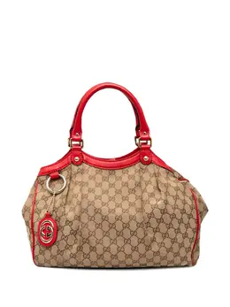 Gucci Pre-Owned: Коричневая сумка-шоппер 