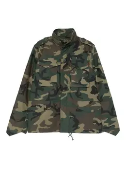 Alpha Industries: Зелёный пуховик 