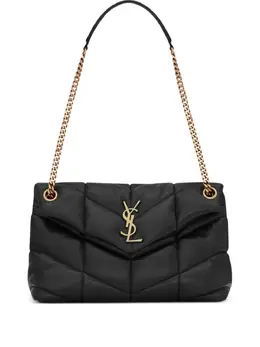 Saint Laurent: Чёрная сумка  Monogram