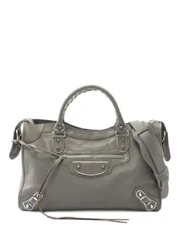 Balenciaga Pre-Owned: Серебристая сумка-шоппер 