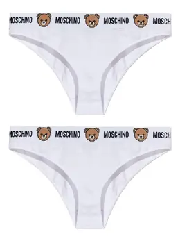 Moschino: Белые трусы 