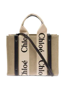 Chloé: Белая сумка-шоппер  Woody