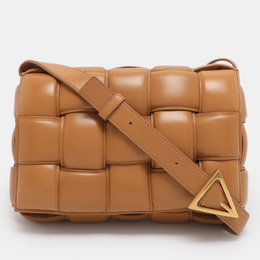 Bottega Veneta: Коричневая сумка  Padded Cassette