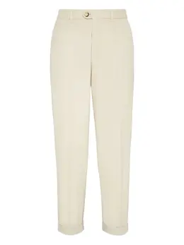 Brunello Cucinelli: Белые брюки 