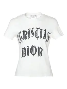 Christian Dior Pre-Owned: Белая футболка 