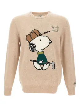 MC2 Saint Barth: Бежевый свитер  Snoopy