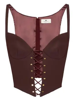 Elisabetta Franchi: Кружевное топ 