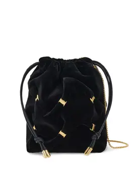 Ferragamo: Чёрная сумка  Vara Bow