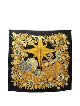 Hermès Pre-Owned: Чёрный шарф 
