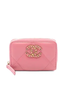 CHANEL Pre-Owned: Розовый кошелёк 