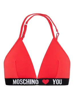 Moschino: Красный бюстгальтер 