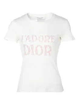 Christian Dior Pre-Owned: Белая футболка 