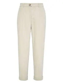 Brunello Cucinelli: Бежевые брюки 
