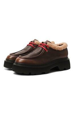 Santoni: Коричневые лоферы 