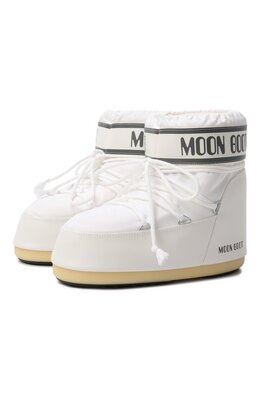 Moon Boot: Белые ботинки 