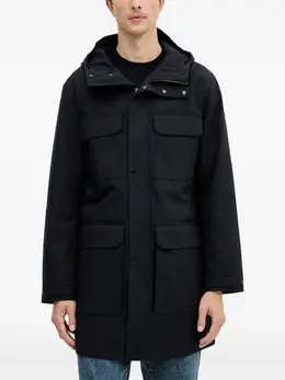 Armani Exchange: Пальто с капюшоном 