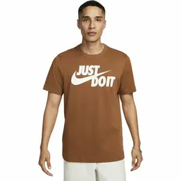 NIKE: Коричневая футболка  Sportswear