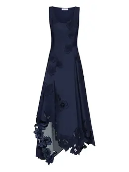 Oscar de la Renta: Платье с растительным принтом 