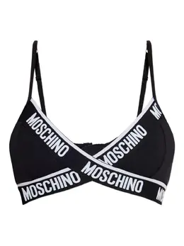 Moschino: Чёрный бюстгальтер 