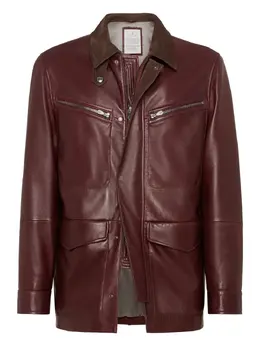 Brunello Cucinelli: Кожаная куртка 