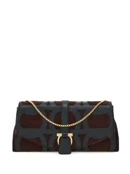 Ferragamo: Чёрная сумка через плечо 