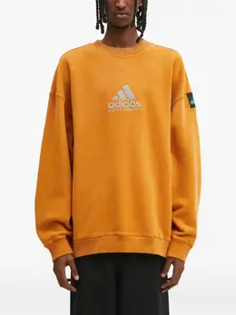 adidas: Оранжевый свитшот 