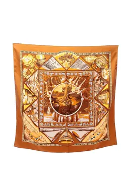 Hermès Pre-Owned: Коричневый шарф 