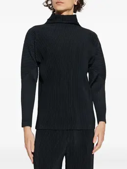 Homme Plissé Issey Miyake: Чёрная футболка 