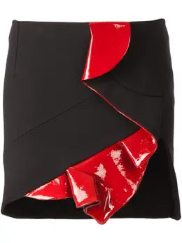 Anthony Vaccarello: Кожаная юбка 