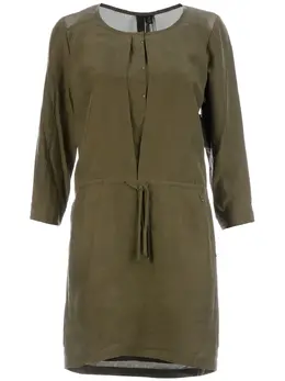 EDUN: Платье цвета хаки 