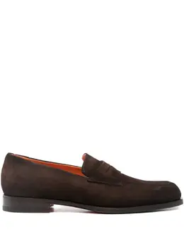 Santoni: Коричневые туфли 