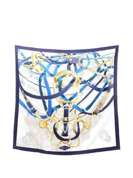 Hermès Pre-Owned: Голубой шарф 