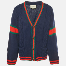 Gucci: Синий кардиган  Web