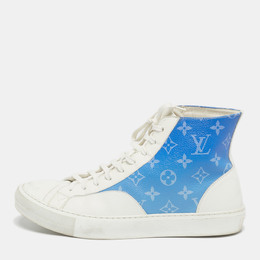Louis Vuitton: Голубые кроссовки 