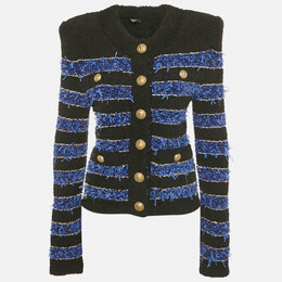 Balmain: Чёрная куртка 
